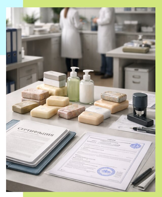 Сертификация мыла и сертификат на мыло в Салехарде от 12845 | Алешин-Слх