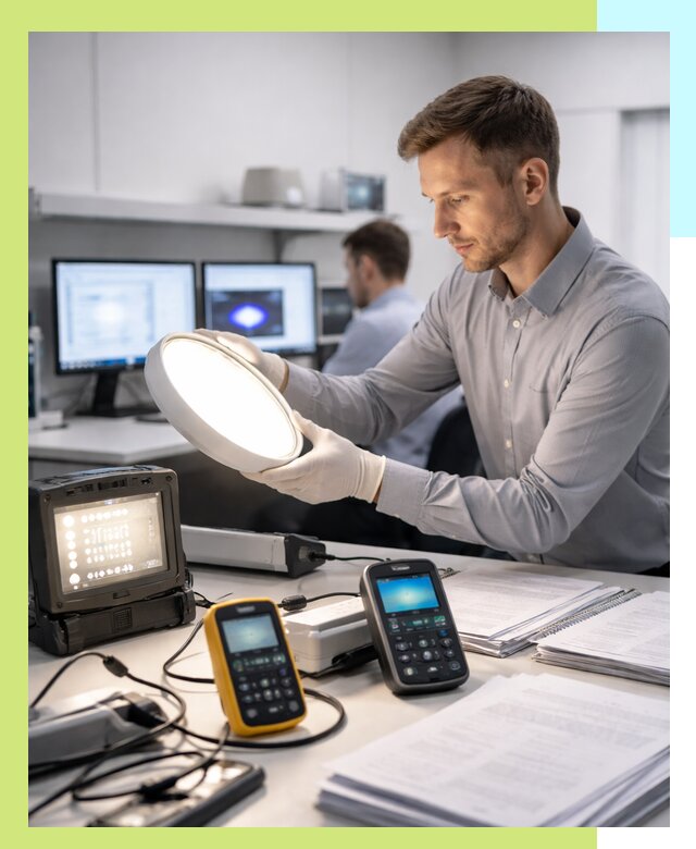 Сертификация светильников в Салехарде: испытания и оформление