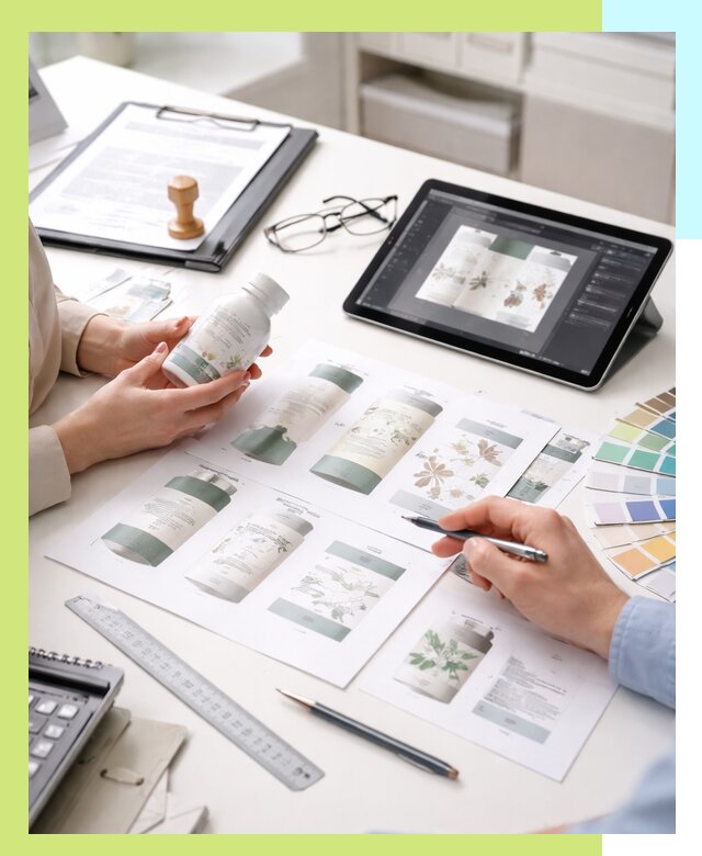 Профессиональная разработка дизайна и текста этикетки продукции в Салехарде