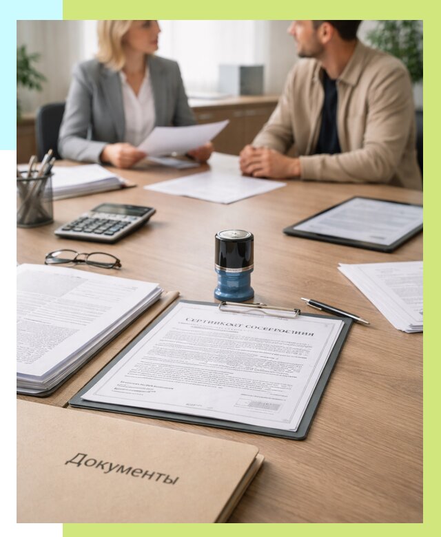 Сертификат соответствия на продукцию в Салехарде от 16056 р.|Алешин-Слх