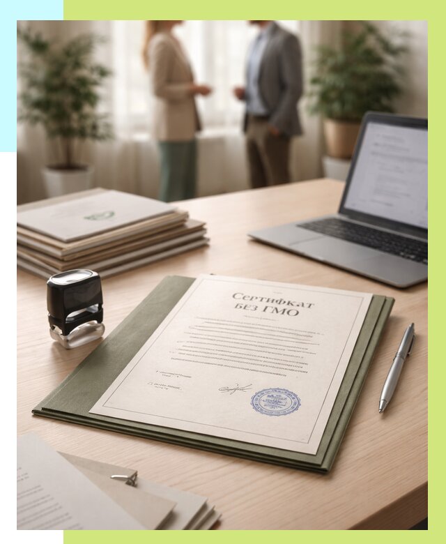 Сертификат без ГМО в Салехарде от 8028 р. оформить срочно Алешин-Слх