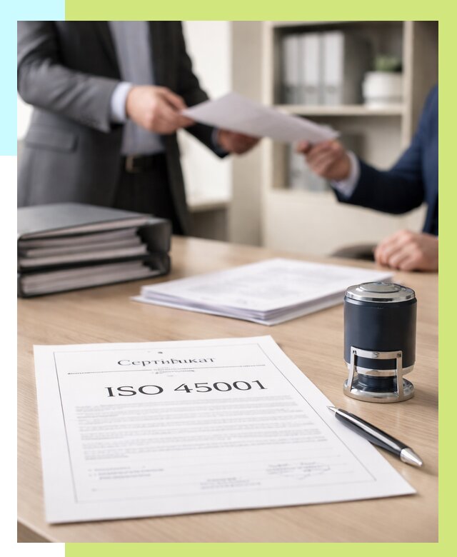 Сертификат ISO 45001 в Салехарде под ключ от 48168 р. | Алешин-Слх