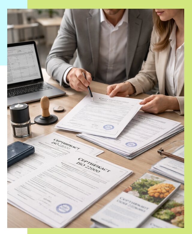 Сертификат ISO 22000 в Салехарде от 42816 р. под ключ | Алешин-Слх